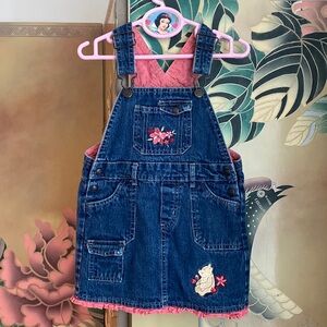Y2K vintage Disney Winnie the Pooh skirtall denim skirt sz 3t